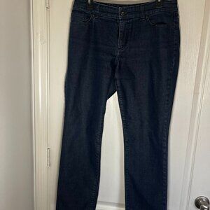Chico's Platinum Sz 1 Short Straight Jeans